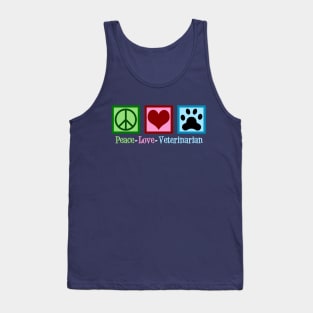 Peace Love Veterinarian Tank Top